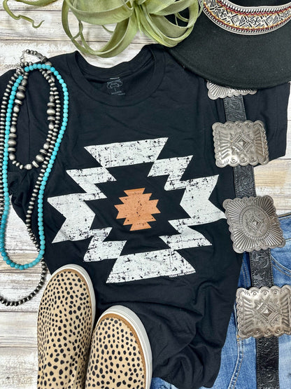 Durango Aztec Vneck Tee